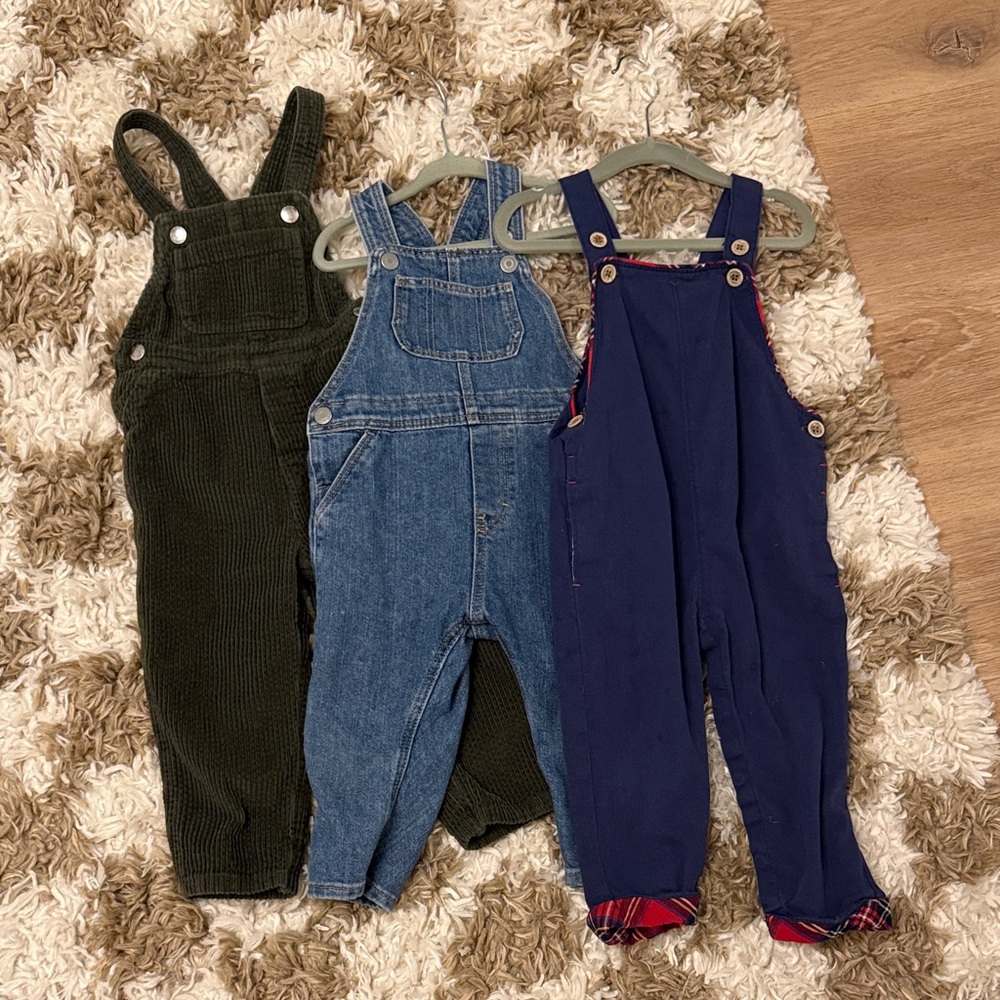 H&M Kids Overalls Set - Green, Blue, Navy